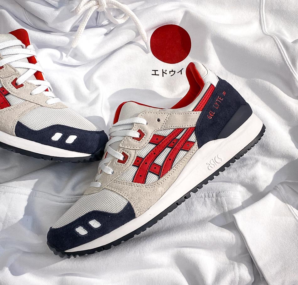 ASICS GEL LYTE III OG WHITE CLASSIC RED ASICS GEL LYTE III OG WHITE CLASSIC RED