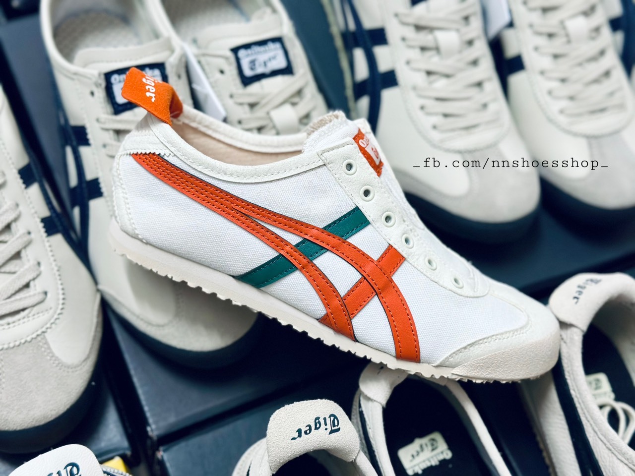 ONITSUKA MEXICO 66 SLIP-ON CREAM TOMATO ONITSUKA MEXICO 66 SLIP-ON CREAM TOMATO
