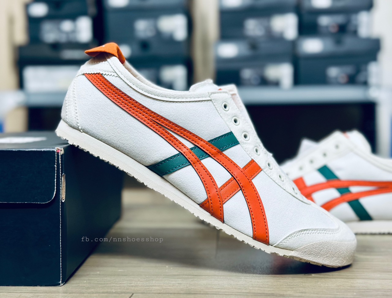 ONITSUKA MEXICO 66 SLIP-ON CREAM TOMATO