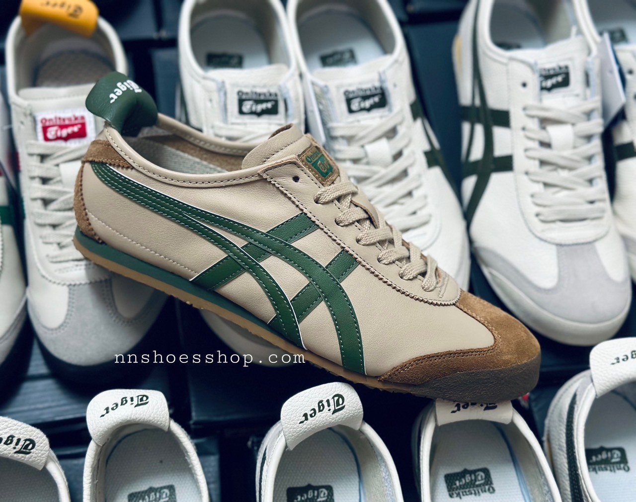ONITSUKA MEXICO 66 BEIGE GRASS GREEN ONITSUKA MEXICO 66 BEIGE GRASS GREEN