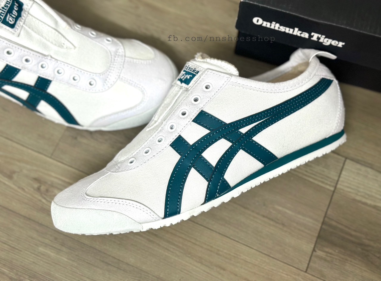 ONITSUKA MEXICO 66 SLIP-ON WHITE SPRUCE GREEN ONITSUKA MEXICO 66 SLIP-ON WHITE SPRUCE GREEN