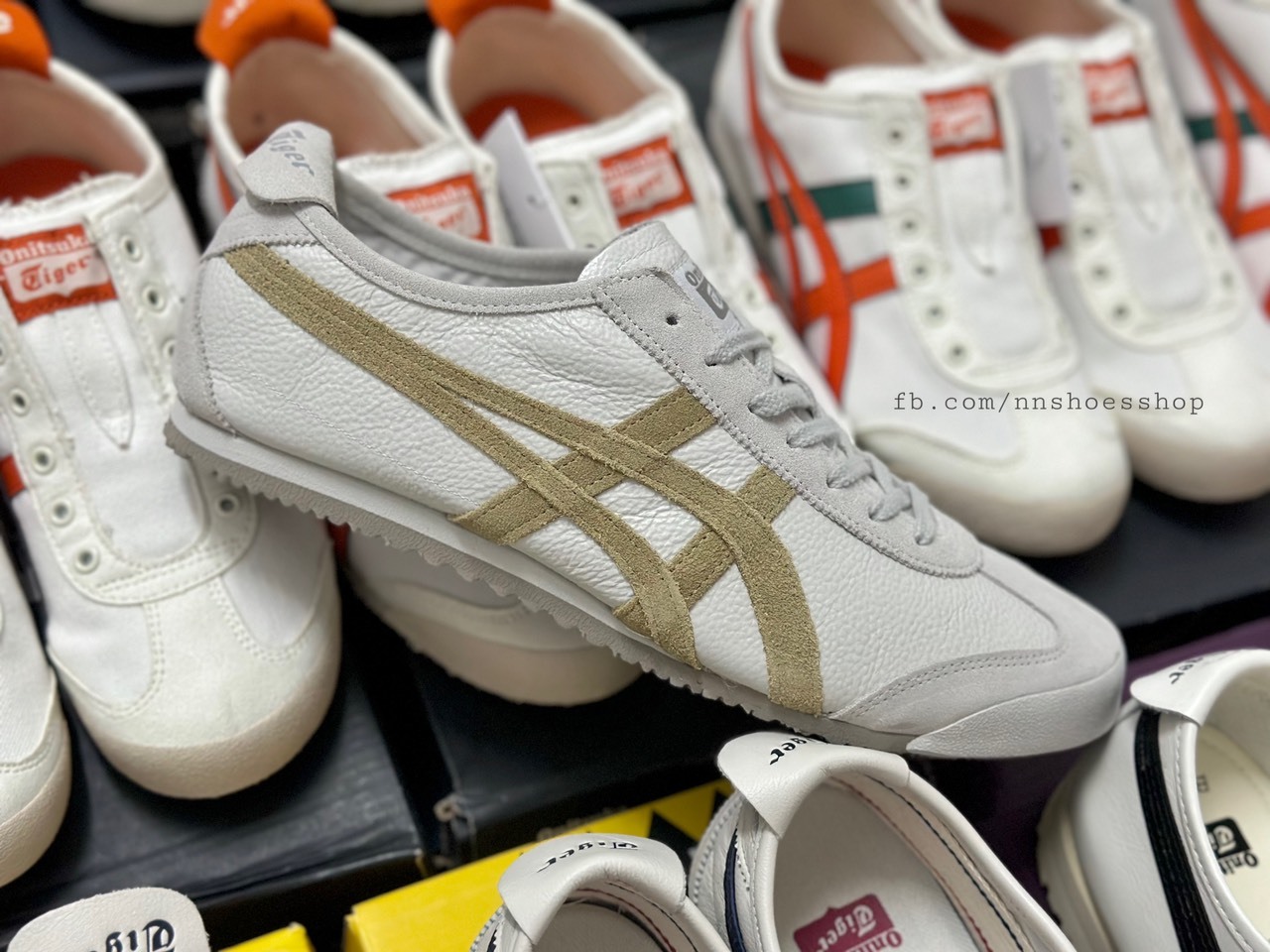 ONITSUKA MEXICO 66 VIN GLACIER GREY KHAKI BEIGE