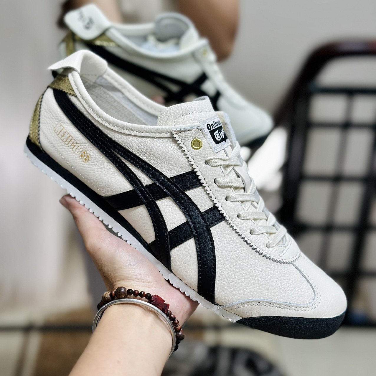 ONITSUKA MEXICO 66 CREAM BLACK ONITSUKA MEXICO 66 CREAM BLACK