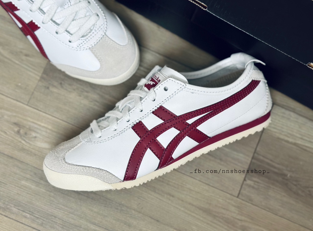 ONITSUKA MEXICO 66 WHITE BURGUNDY ONITSUKA MEXICO 66 WHITE BURGUNDY