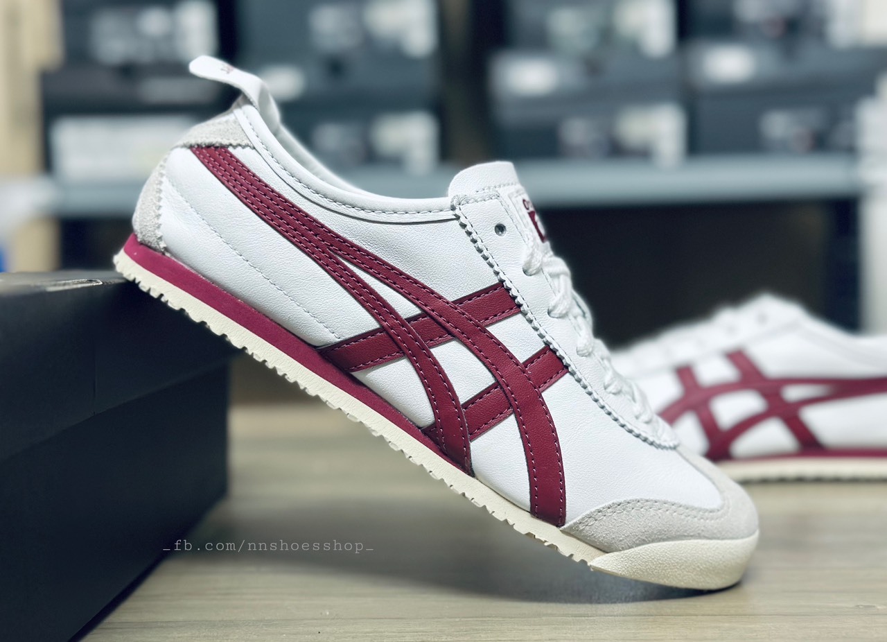 ONITSUKA MEXICO 66 WHITE BURGUNDY