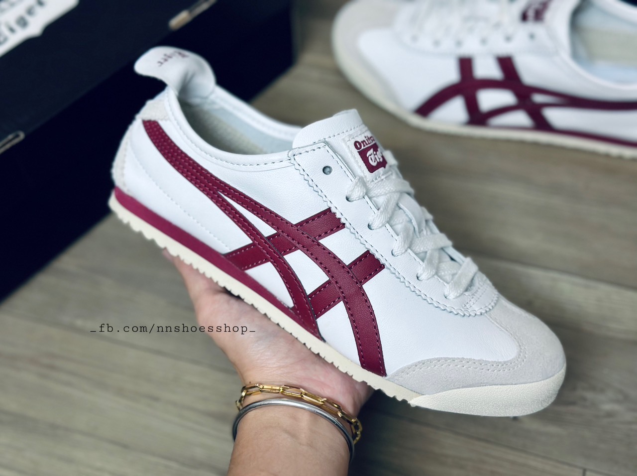 ONITSUKA MEXICO 66 WHITE BURGUNDY ONITSUKA MEXICO 66 WHITE BURGUNDY
