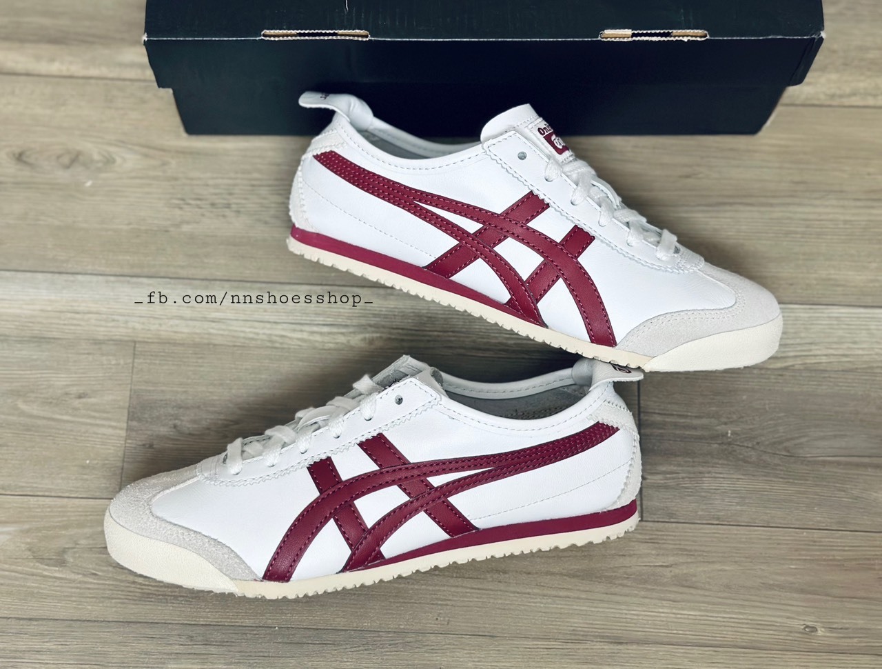 ONITSUKA MEXICO 66 WHITE BURGUNDY ONITSUKA MEXICO 66 WHITE BURGUNDY