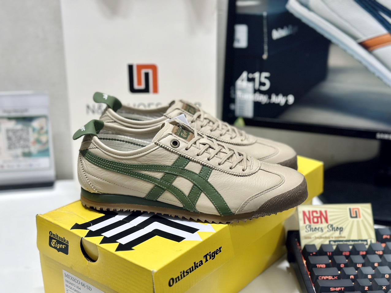 ONITSUKA MEXICO 66 SD BEIGE GREEN