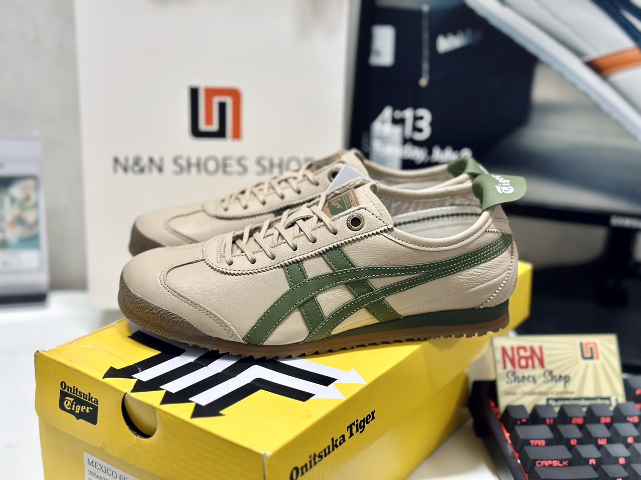 ONITSUKA MEXICO 66 SD BEIGE GREEN