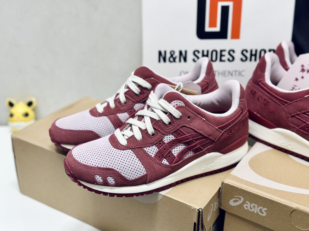 ASICS GEL LYTE III OG WATERSHED ROSE BEET RED ASICS GEL LYTE III OG WATERSHED ROSE BEET RED