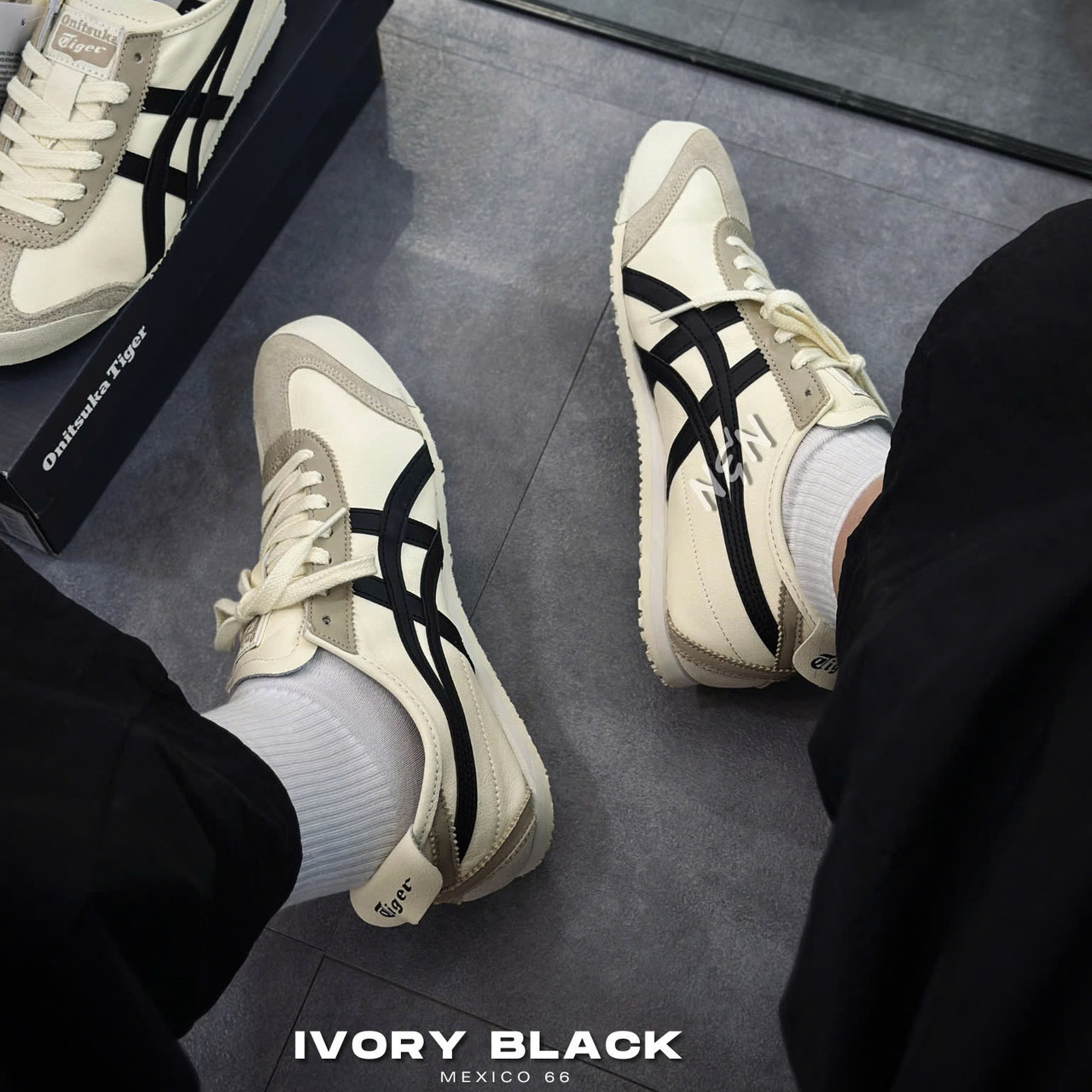 ONITSUKA MEXICO 66 IVORY BLACK ONITSUKA MEXICO 66 IVORY BLACK