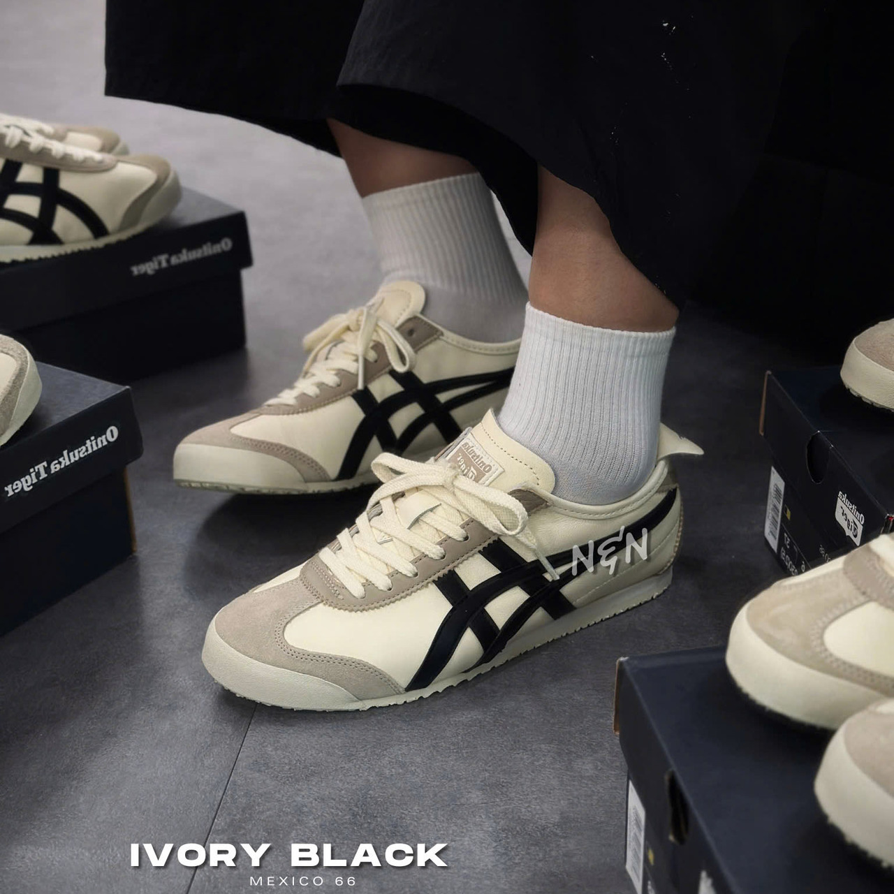 ONITSUKA MEXICO 66 IVORY BLACK ONITSUKA MEXICO 66 IVORY BLACK