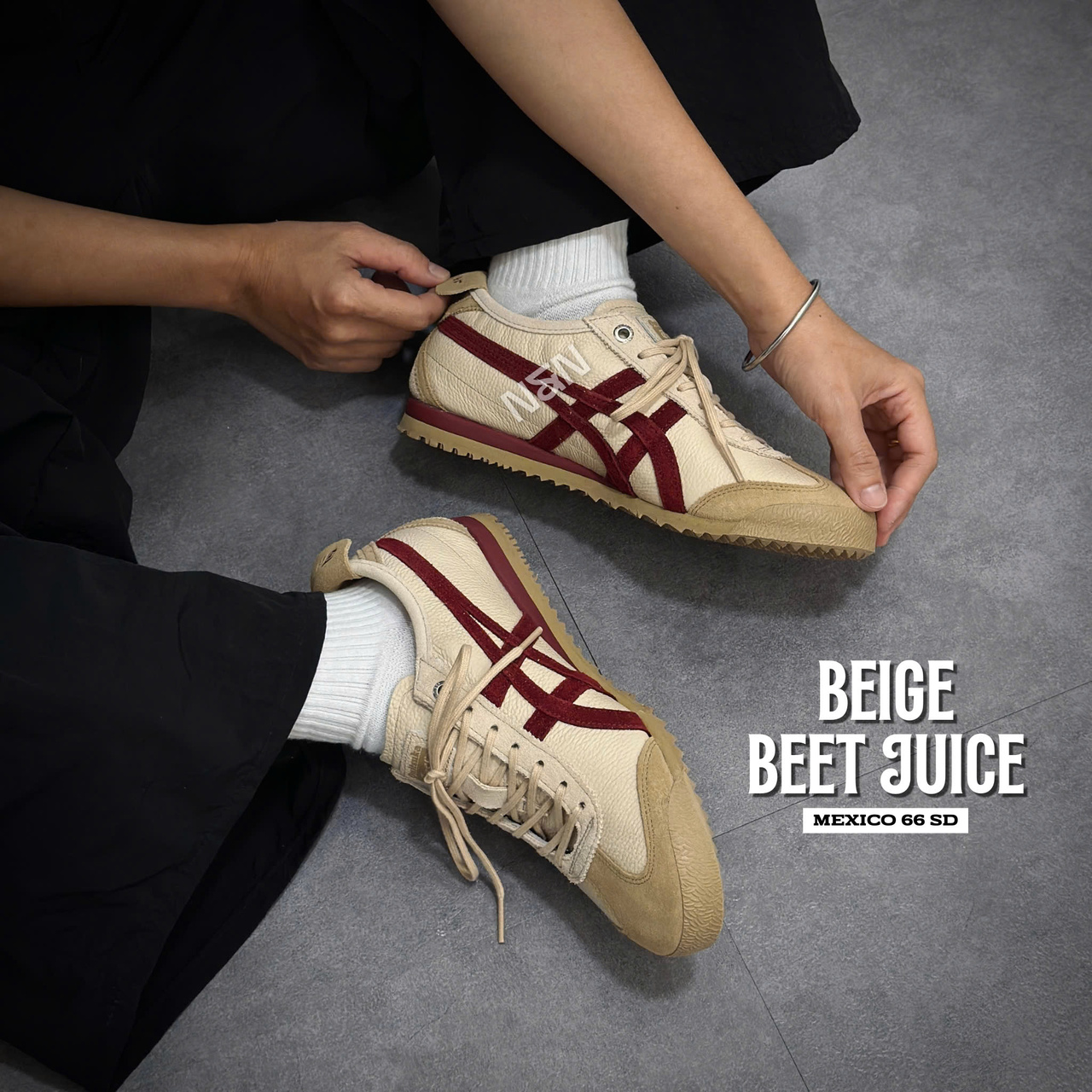 ONITSUKA MEXICO 66 SD BEIGE BEET JUICE ONITSUKA MEXICO 66 SD BEIGE BEET JUICE