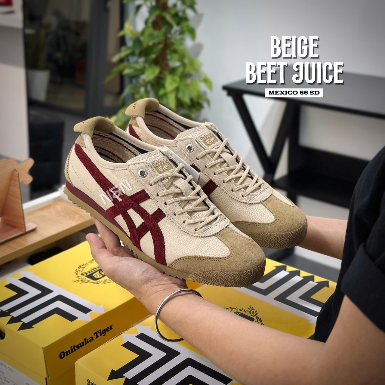 ONITSUKA MEXICO 66 SD BEIGE BEET JUICE ONITSUKA MEXICO 66 SD BEIGE BEET JUICE