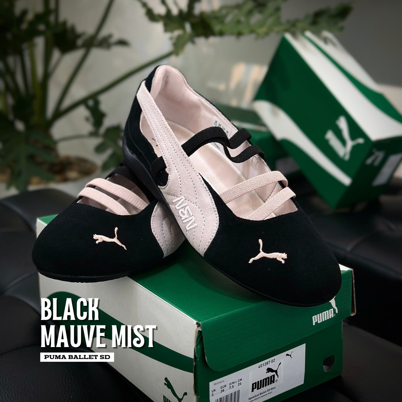 PUMA SPEEDCAT PALLET SD BLACK MAUVE MIST PUMA SPEEDCAT PALLET SD BLACK MAUVE MIST