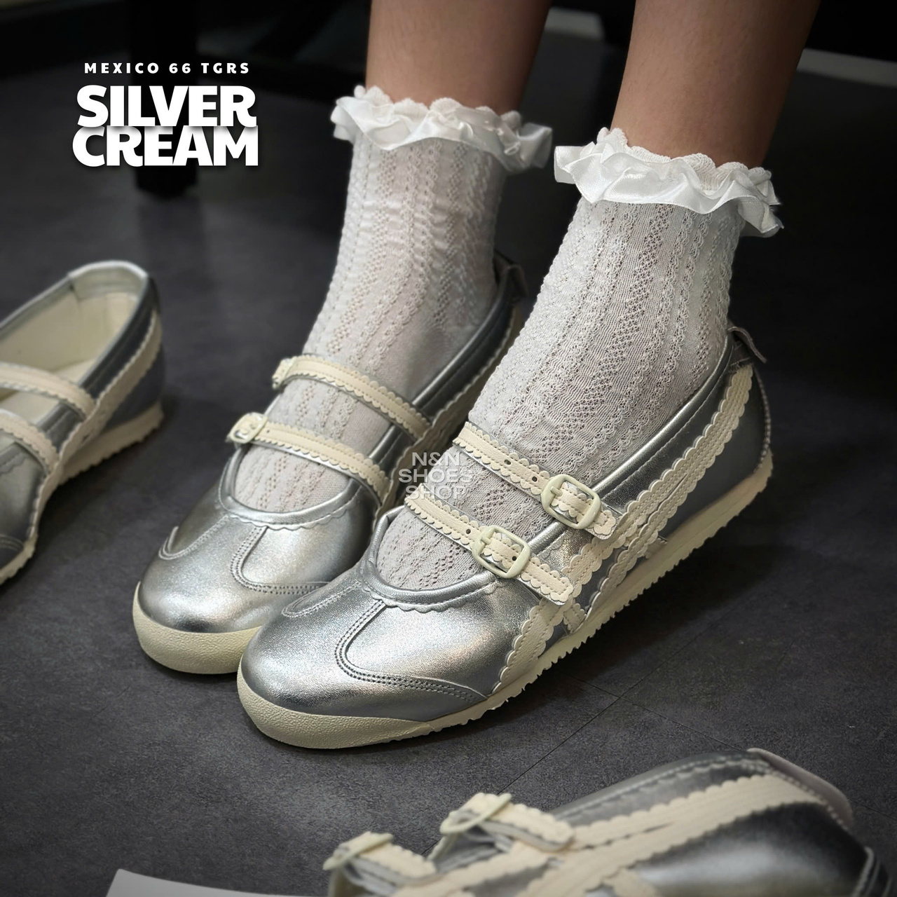 ONITSUKA MEXICO 66 TGRS SILVER CREAM