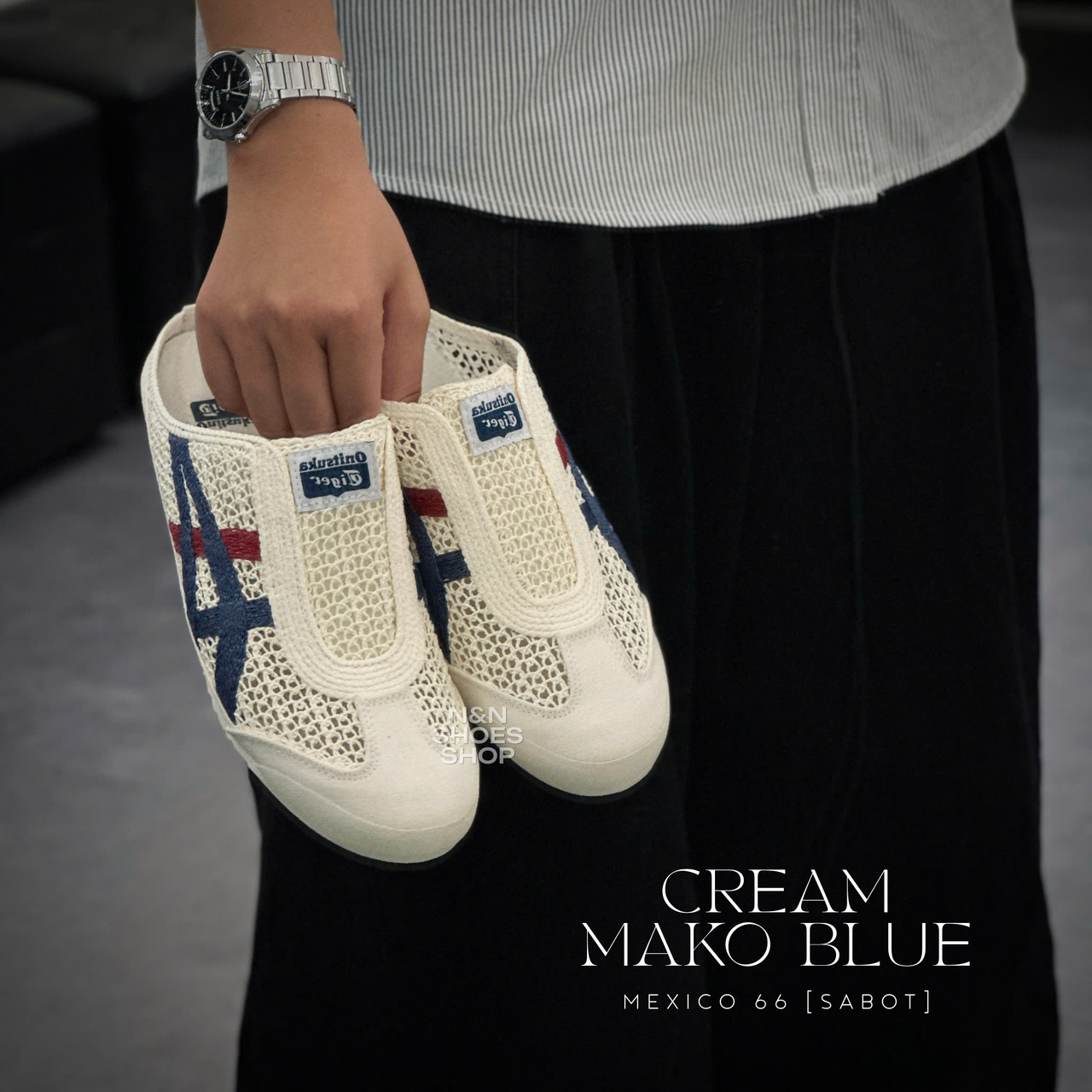ONITSUKA MEXICO 66 SABOT CREAM PEACOAT