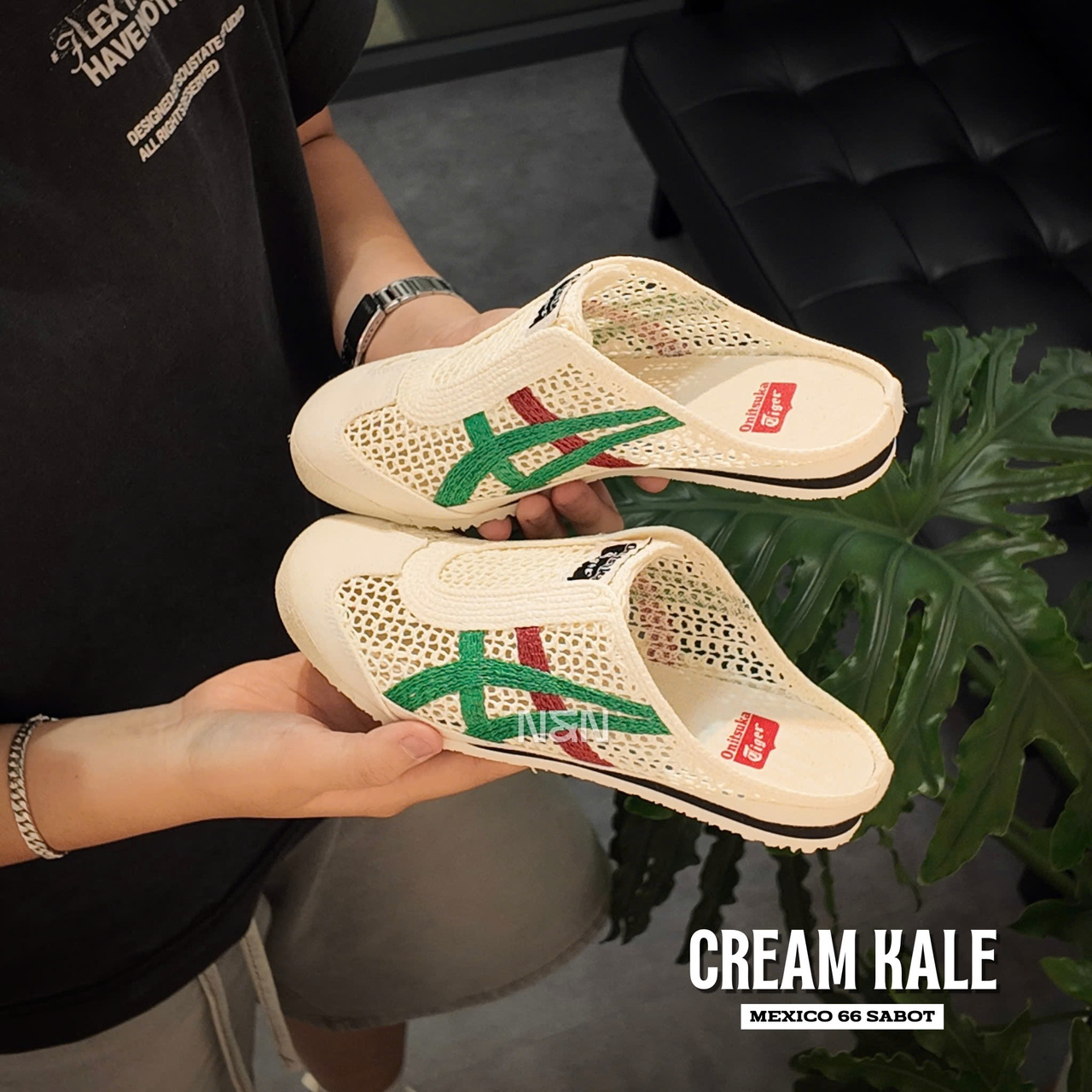 ONITSUKA MEXICO 66 SABOT CREAM KALE ONITSUKA MEXICO 66 SABOT CREAM KALE